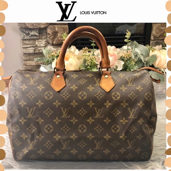 Louis Vuitton Handbags - SOLD❌Authentic Louis Vuitton Monogram Speedy 35